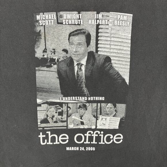 The Office T-Shirt Mens Large Black Michael Scott Graphic Tee NBC Comedy Show - Picture 3 of 7